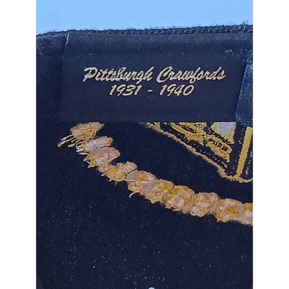 Pittsburgh Crawfords Fitted Hat 6⅞ National League Black Unisex - Picture 7 of 8